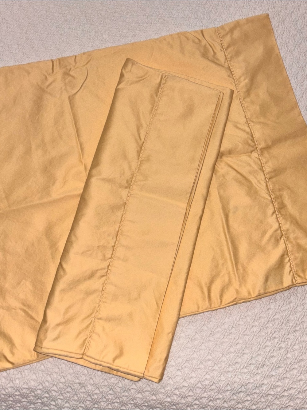 Damask by Charter Club yellow pillow case set 100% Pima cotton standard/queen
